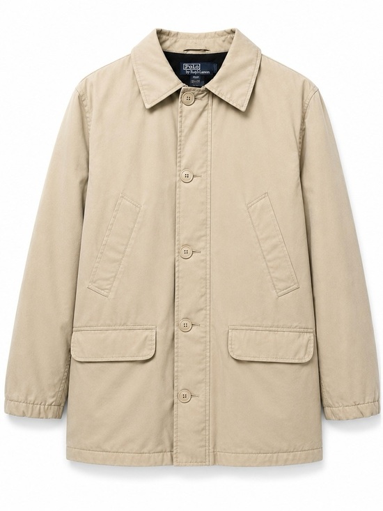 Polo Ralph Lauren Other - Polo Ralph Lauren Light Tan Single Breasted Button & Zipped Front Field Jacket